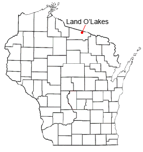 Simple map of Wisconsin